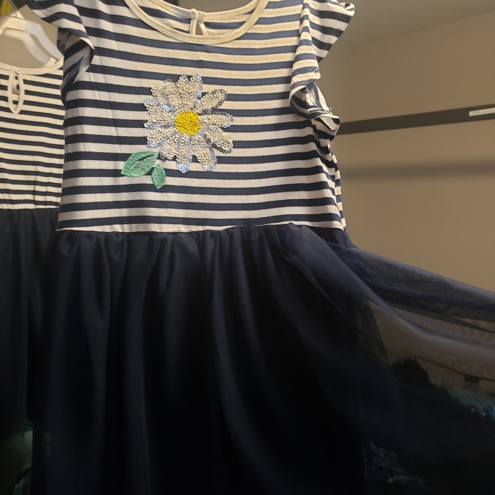 Girls daisy tulle skirt dress